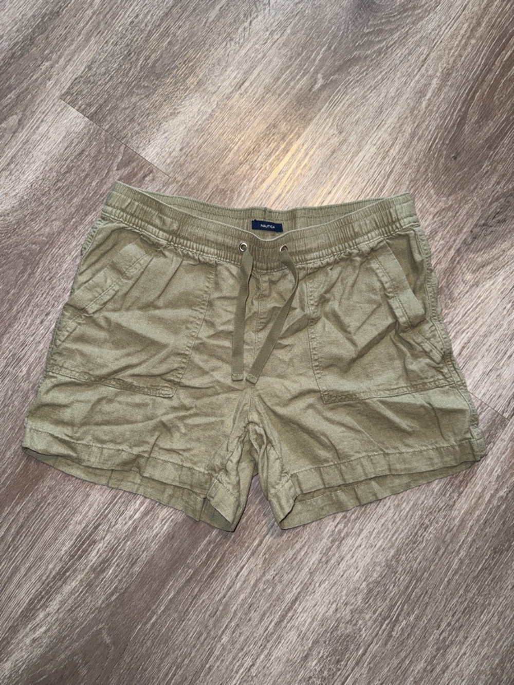 Nautica Olive Green Drawstring Casual Women’s Shorts
